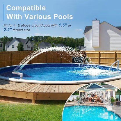 💝𝗧𝗼𝗱𝗮𝘆'𝘀 𝗦𝗽𝗲𝗰𝗶𝗮𝗹𝘀💝Buy 2 Get 2 Free✨Solar Pool Fountain with Lights Dual Arc