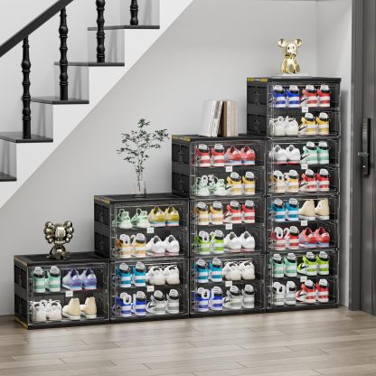 Foldable Shoe Rack Shoe Box for Closet Entryway