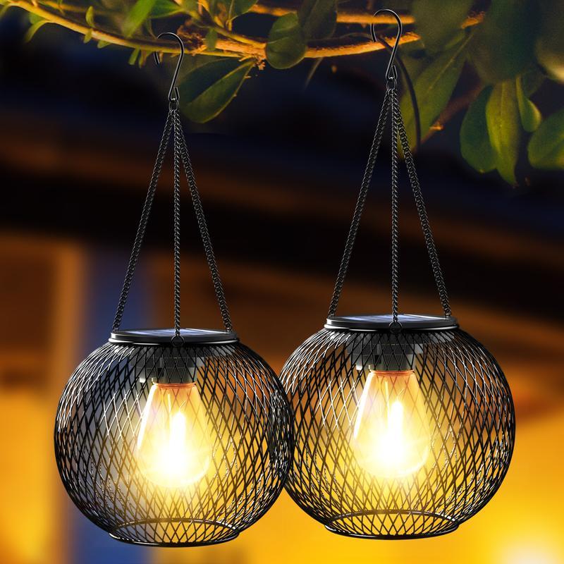🔥Soon to be sold out!!💝Buy 2 Get 2 Free🏡Outdoor Solar Hanging Light (2 Pcs)