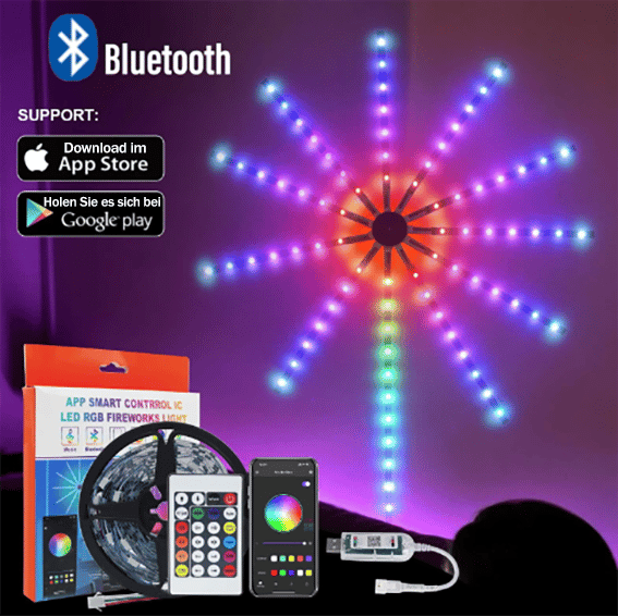 🎇Bluetooth Smart Fireworks LED Light