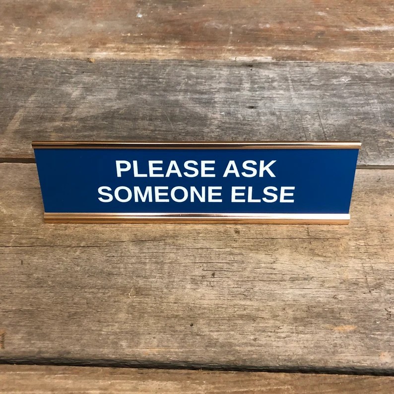 🔥This Week's Special Offer 49% OFF - F'ER IN CHARGE OF YOU F'ING F'S DESK SIGN🔥