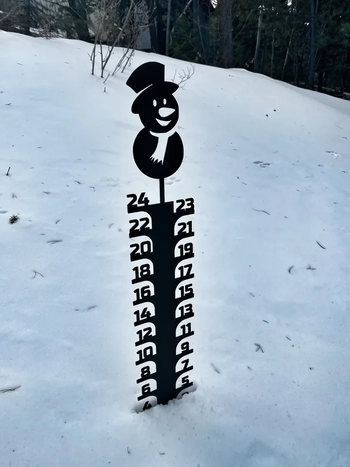 🔥Early Christmas Sale 50% Off-Iron Art Snow Gauge