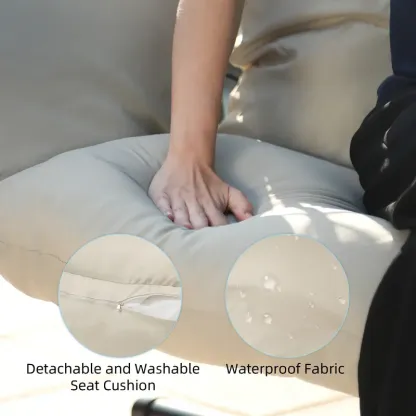 🔥HOT SALE NOW!!!💝Buy 2 Get 2 Free✨Double Wicker Swing Egg Chair Indoor Outdoor