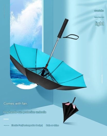 🔥Summer Hot Sale!!💝Buy 2 Get 2 Free ☂️3 In 1 Umbrella With Fan