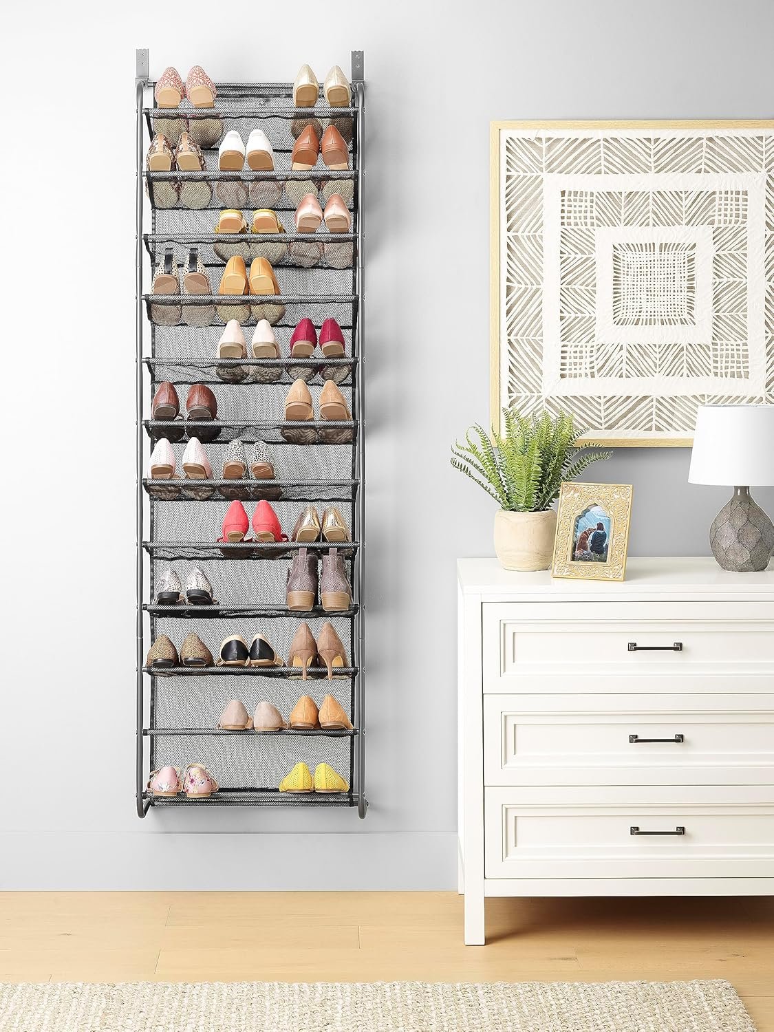 🔥Last Day Promotion 50% OFF👢Home Expressions Over The Door 10-Shelf Metal Shoe Rack