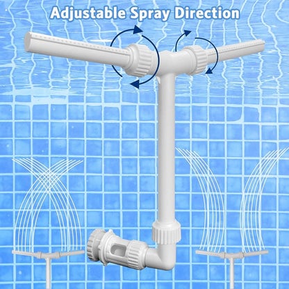 💝𝗧𝗼𝗱𝗮𝘆'𝘀 𝗦𝗽𝗲𝗰𝗶𝗮𝗹𝘀💝Buy 2 Get 2 Free✨Solar Pool Fountain with Lights Dual Arc
