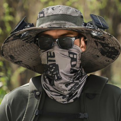 🔥HOT SALE NOW!!!💝Only $25 Get 2 Pcs⚡2025 New Ultralight Solar Fan Sun Hat – Lighter Than a Baseball!⚾