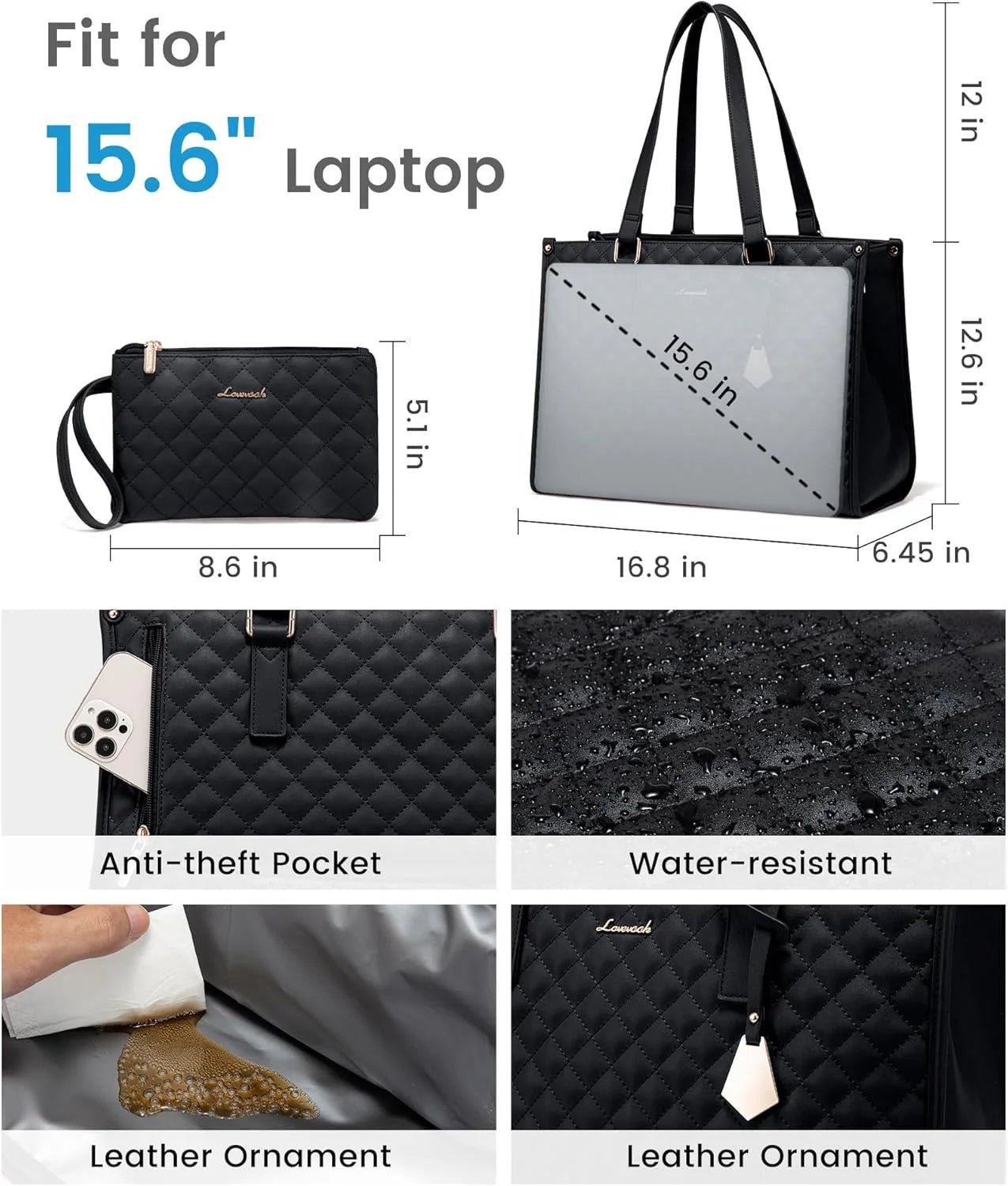 ⏳Mother's Day Hot Sale💝2 in 1 Tote Bag Lunch Bag Combo💝