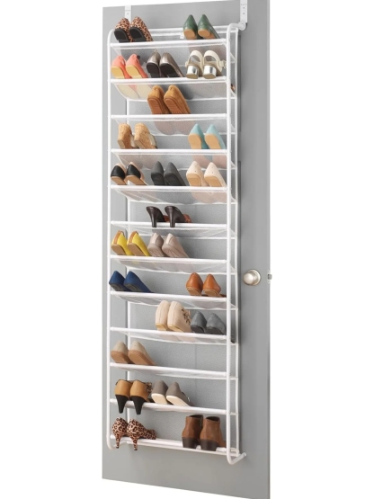 🔥Last Day Promotion 50% OFF👢Home Expressions Over The Door 10-Shelf Metal Shoe Rack