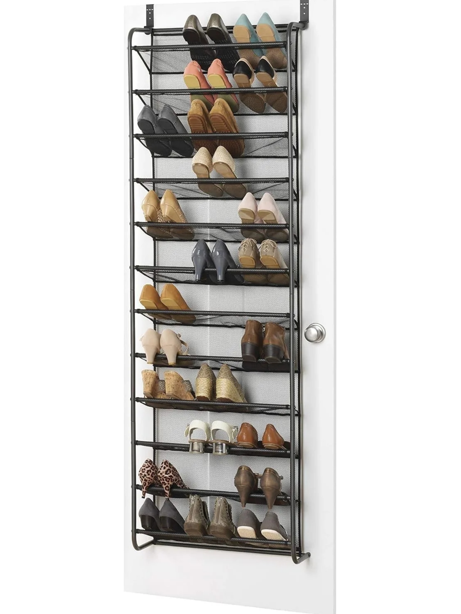 🔥Last Day Promotion 50% OFF👢Home Expressions Over The Door 10-Shelf Metal Shoe Rack