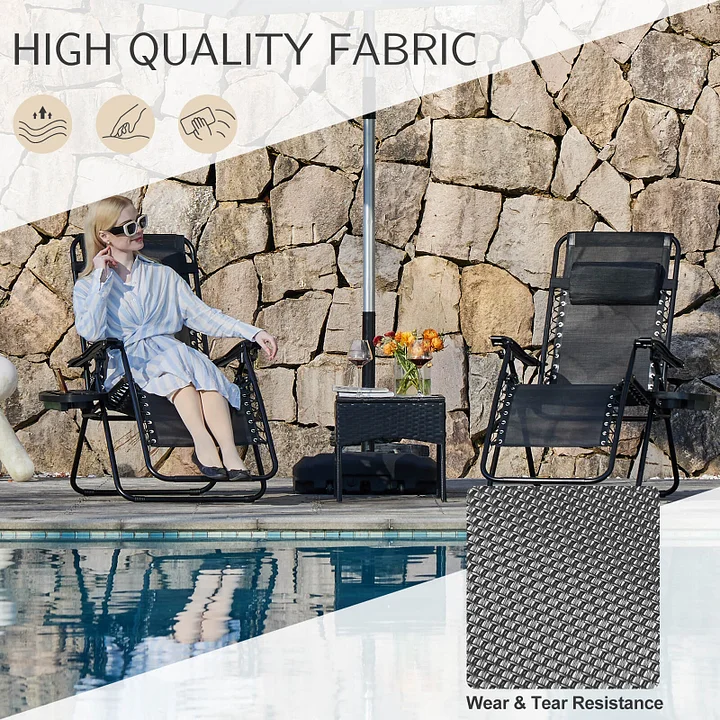 🔥HOT SALE NOW!!!💝Folding Zero Gravity Lounger 2-Piece Set