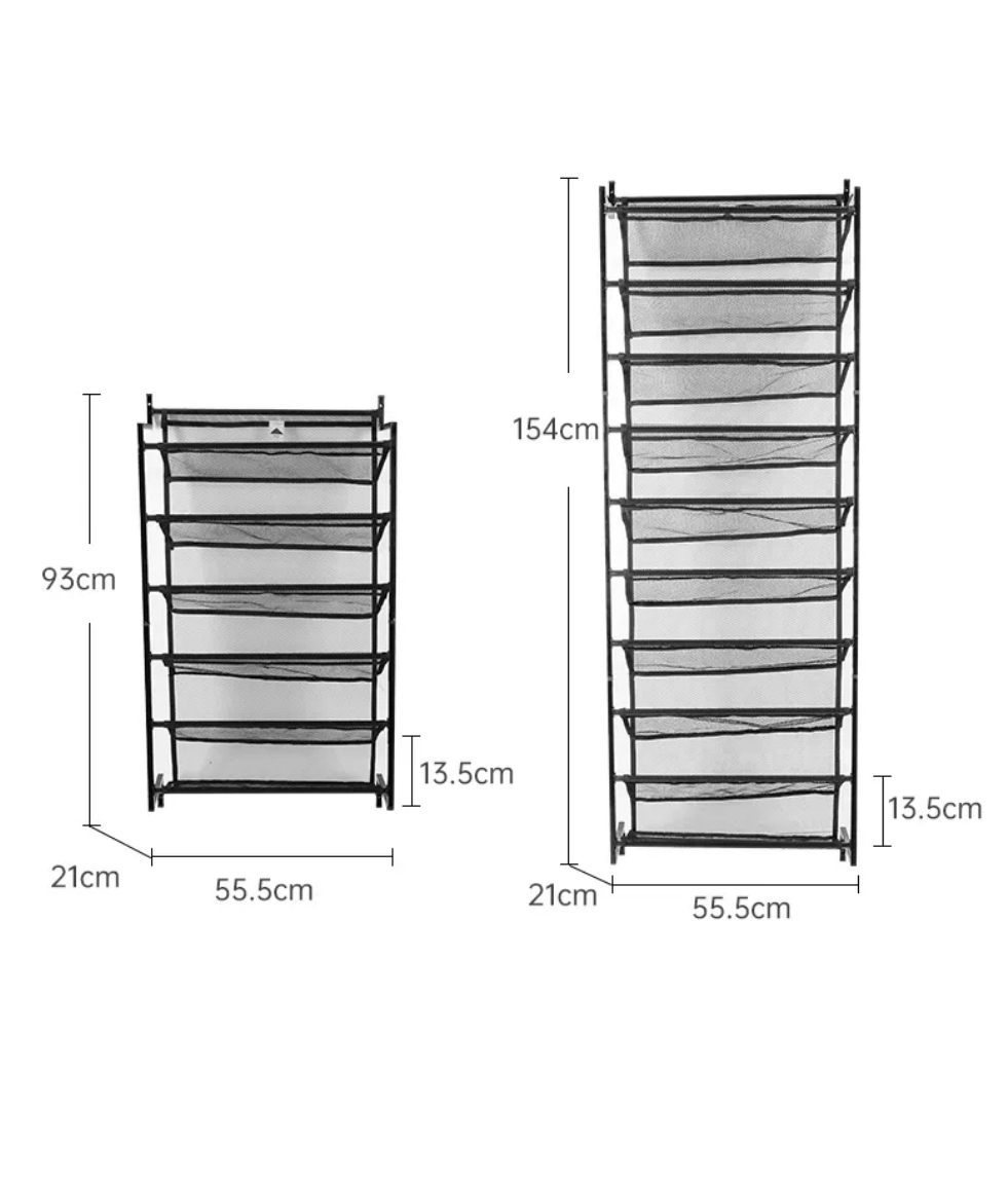 🔥Last Day Promotion 50% OFF👢Home Expressions Over The Door 10-Shelf Metal Shoe Rack