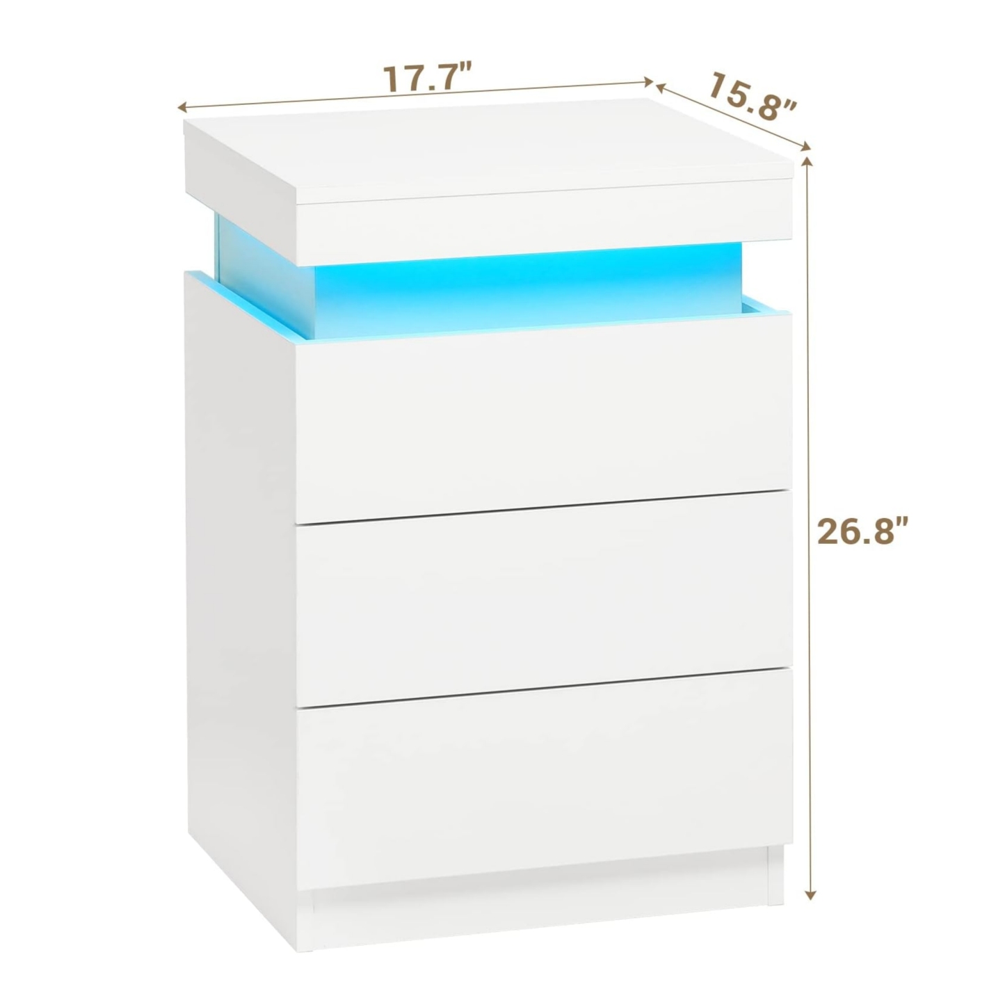 💝𝗧𝗼𝗱𝗮𝘆'𝘀 𝗦𝗽𝗲𝗰𝗶𝗮𝗹𝘀💝Buy 2 Get 2 Free✨Nightstand With Sliding Top Charging Station And LED Lights