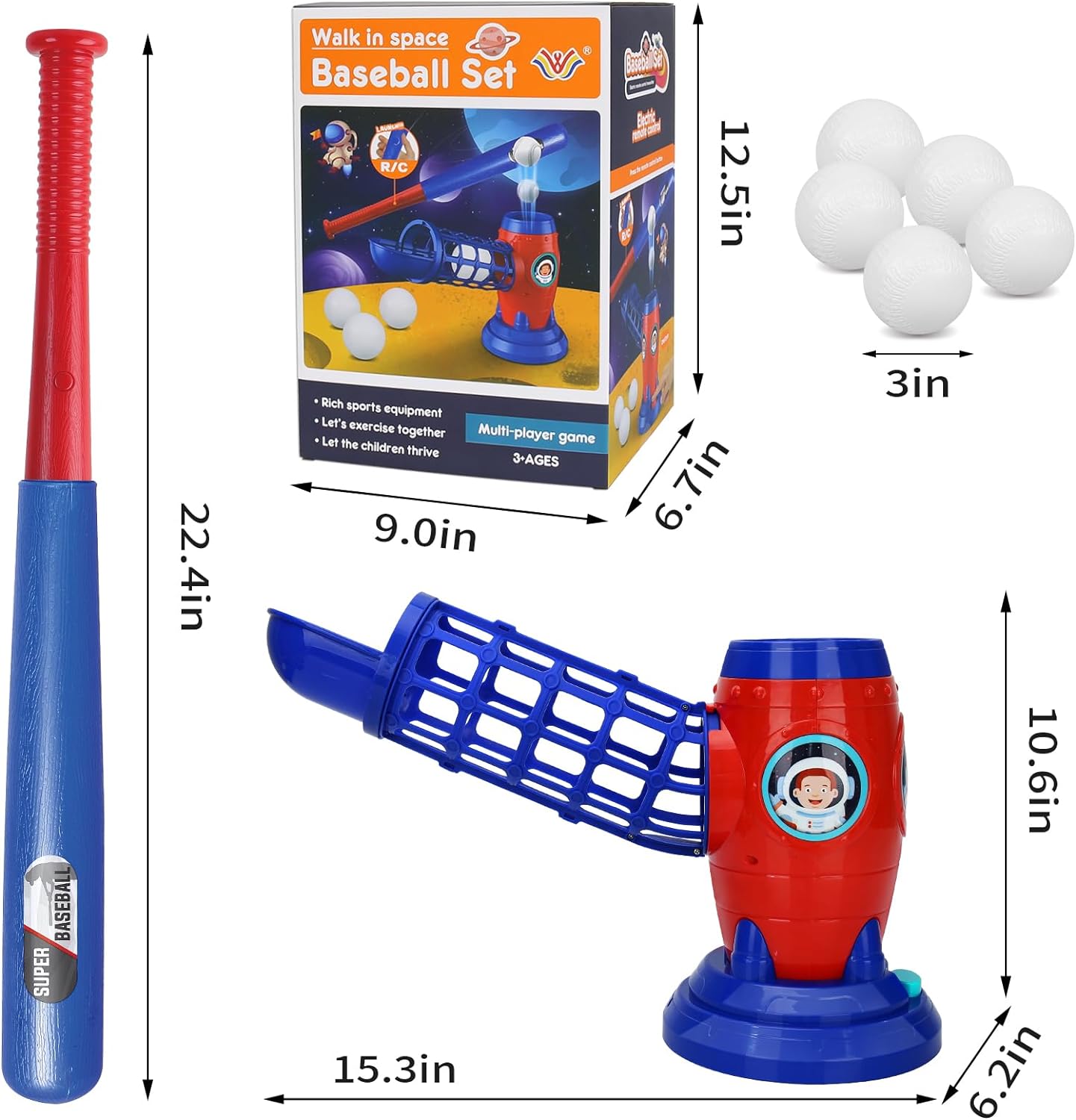 🔥Soon to Be Sold Out!!💝Buy 2 Get 2 Free💥Fun Outdoor Sports Toys: Youth Baseball Training Set
