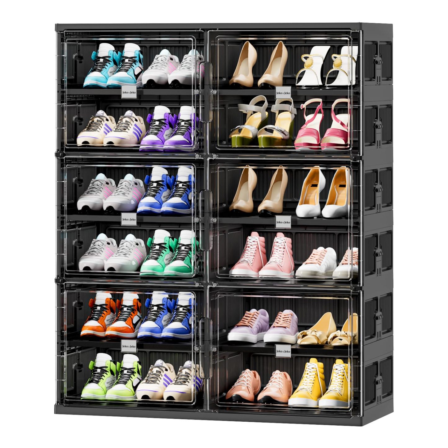 Foldable Shoe Rack Shoe Box for Closet Entryway