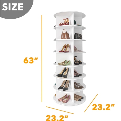 🔥Soon to be sold out!!💝Buy 2 Get 2 Free✨Rotating Shoe Rack Tower
