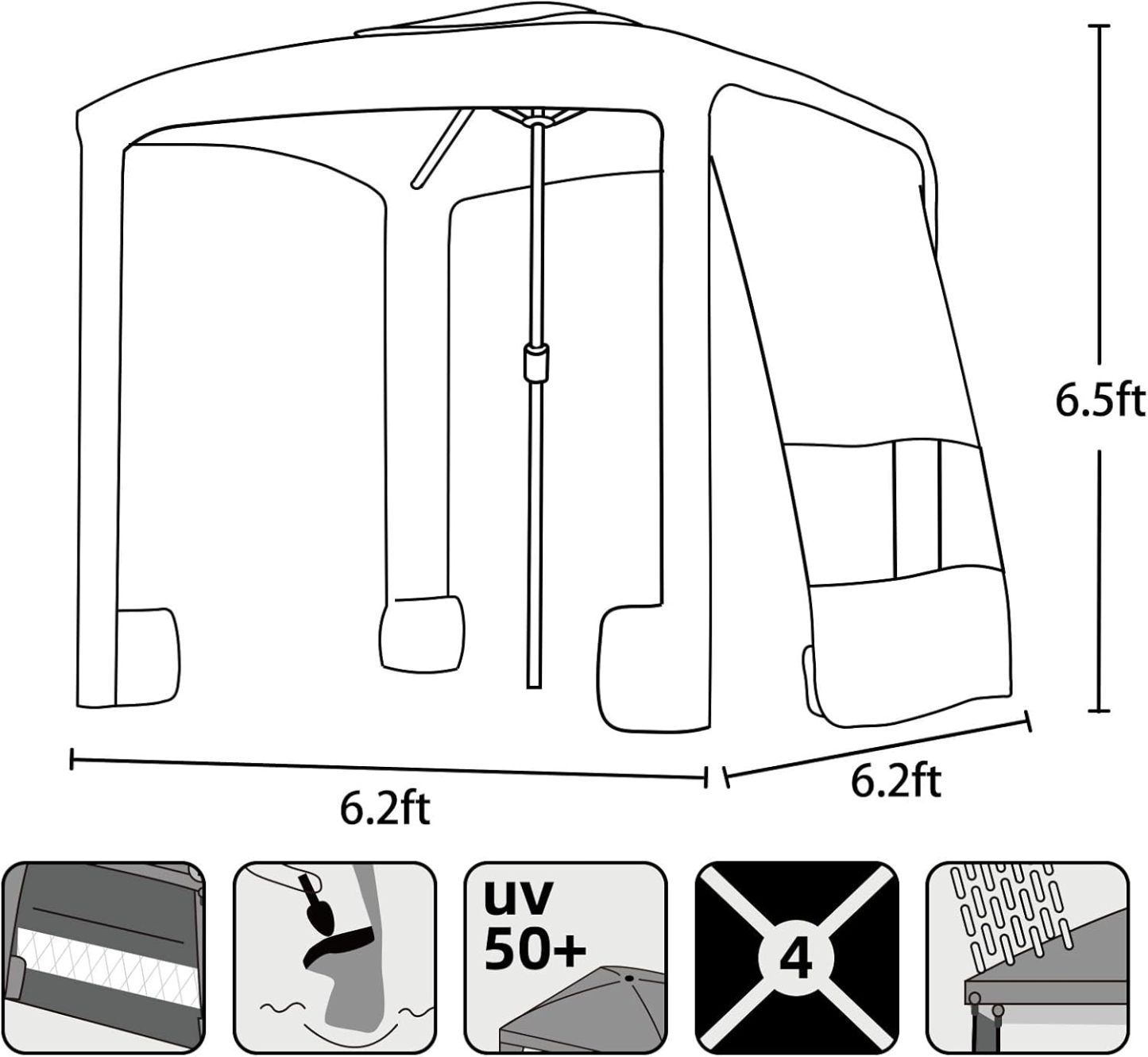 🔥HOT SALE NOW!!!💝Today Only $27!!!✨Beach Canopy Shade Tent Shelter
