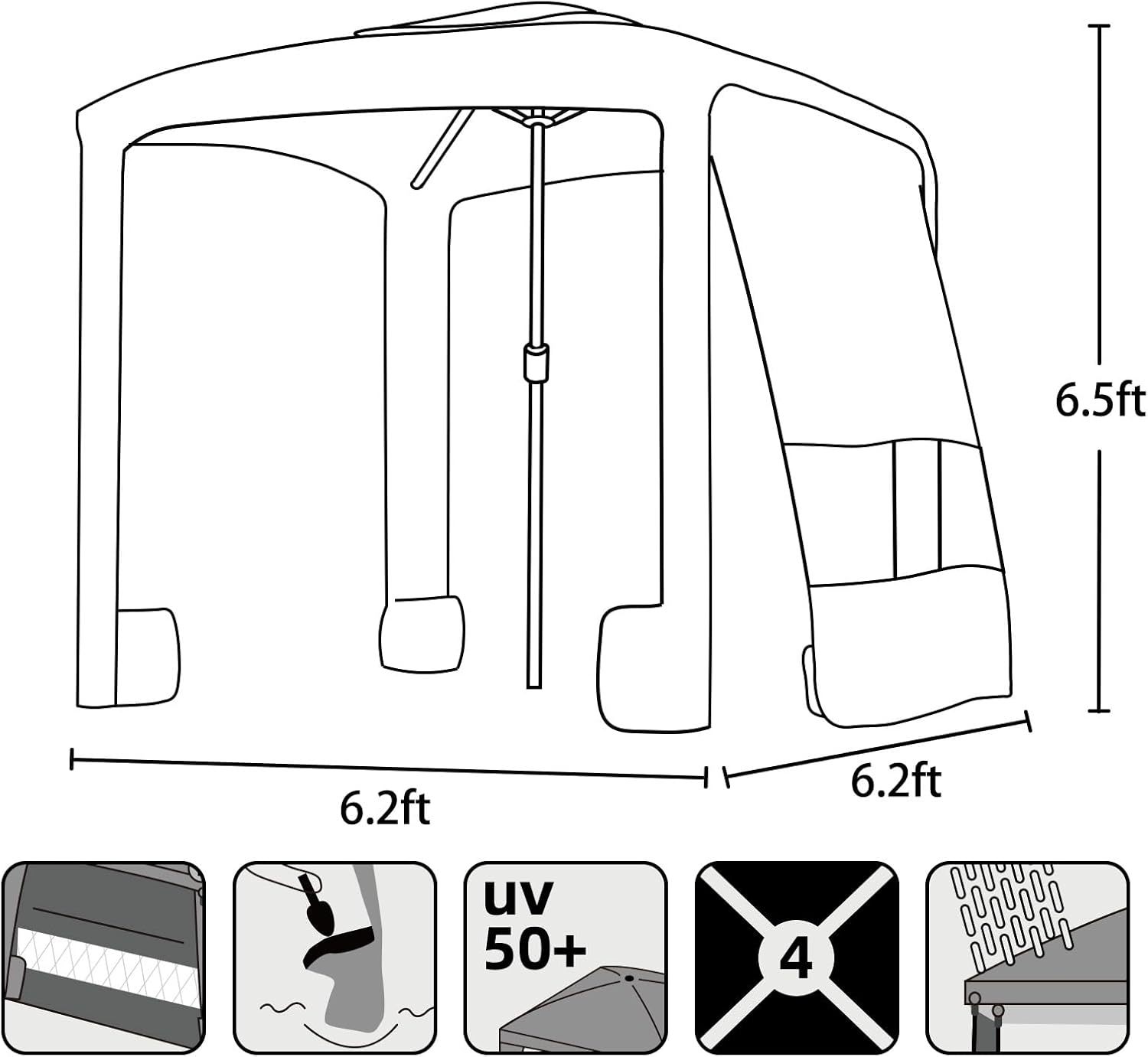 🔥HOT SALE NOW!!!💝Today Only $27!!!✨Beach Canopy Shade Tent Shelter