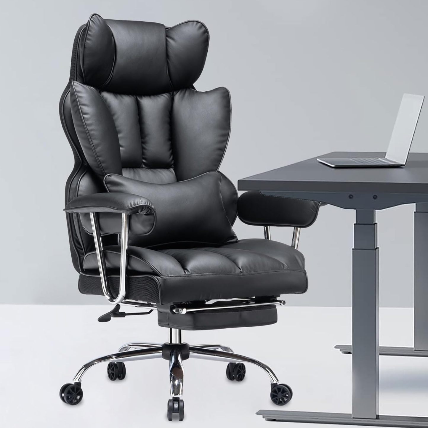 🔥Soon to be sold out!!💝PU Leather Desk Office Computer Chair