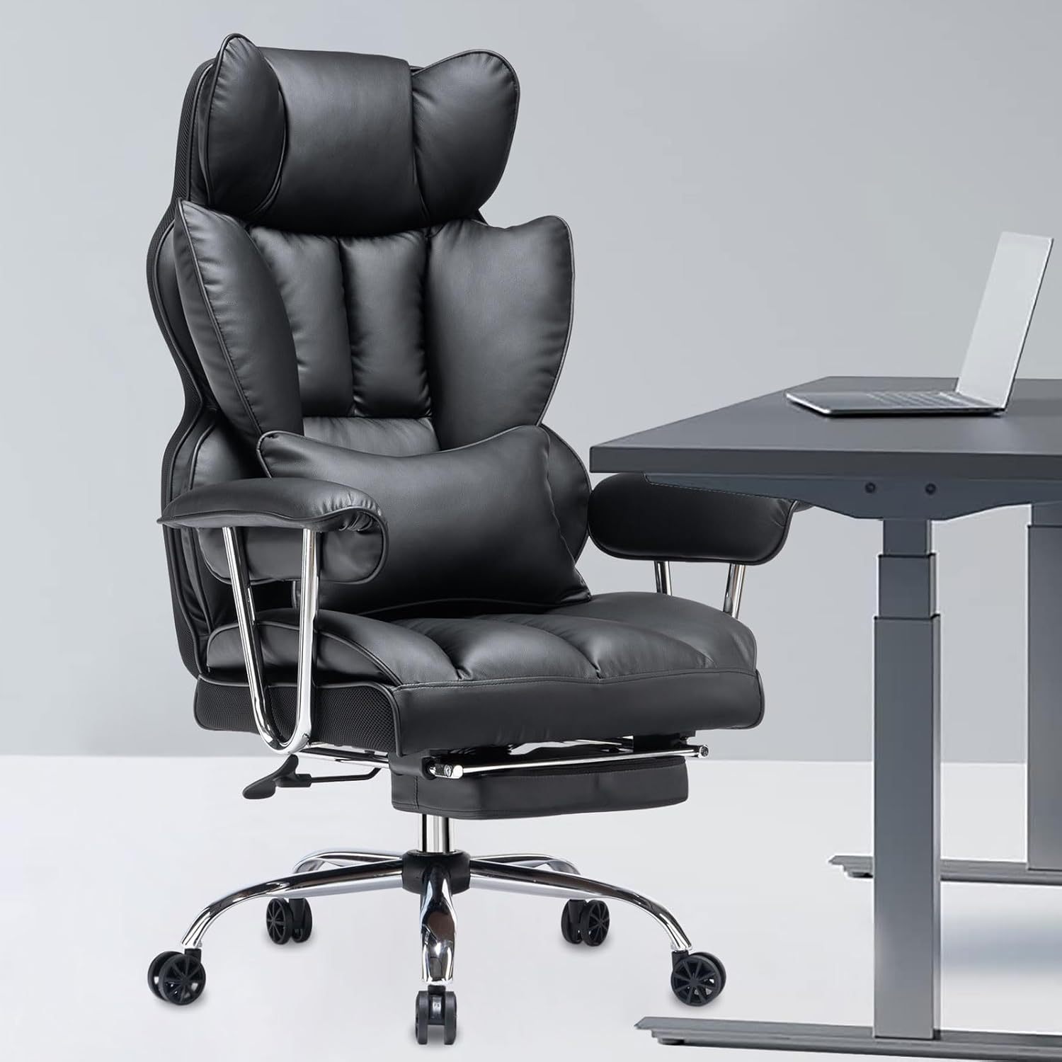 🔥Soon to be sold out!!💝PU Leather Desk Office Computer Chair