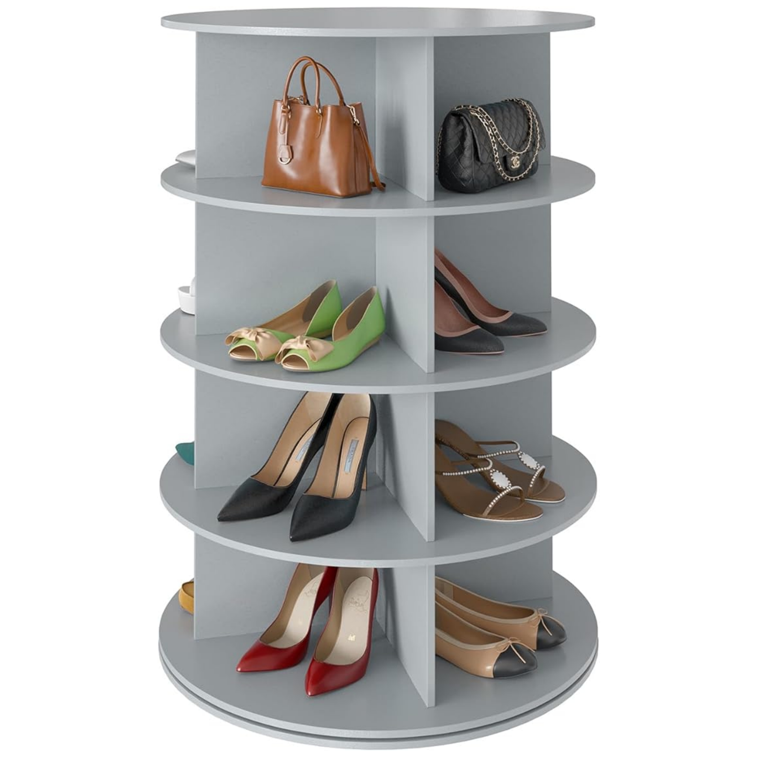 🔥Soon to be sold out!!💝Buy 2 Get 2 Free✨4-7 Tier Rotating Shoe Rack