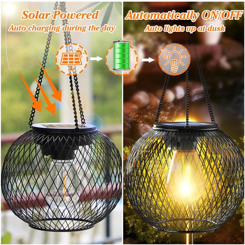 🔥Soon to be sold out!!💝Buy 2 Get 2 Free🏡Outdoor Solar Hanging Light (2 Pcs)
