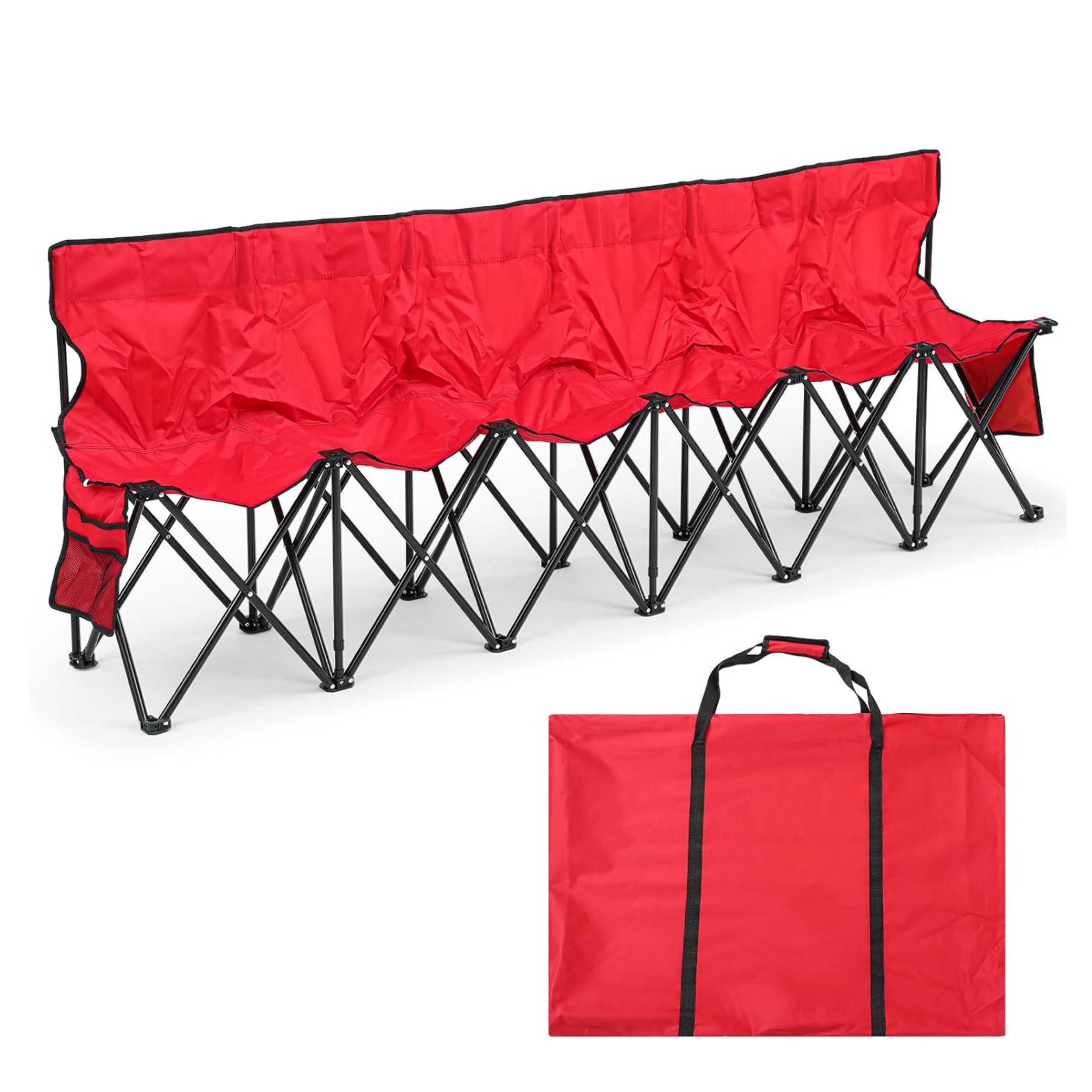 🔥HOT SALE NOW!!!💝Buy 2 Get 2 Free ✨Portable Folding Soccer Bench Cha