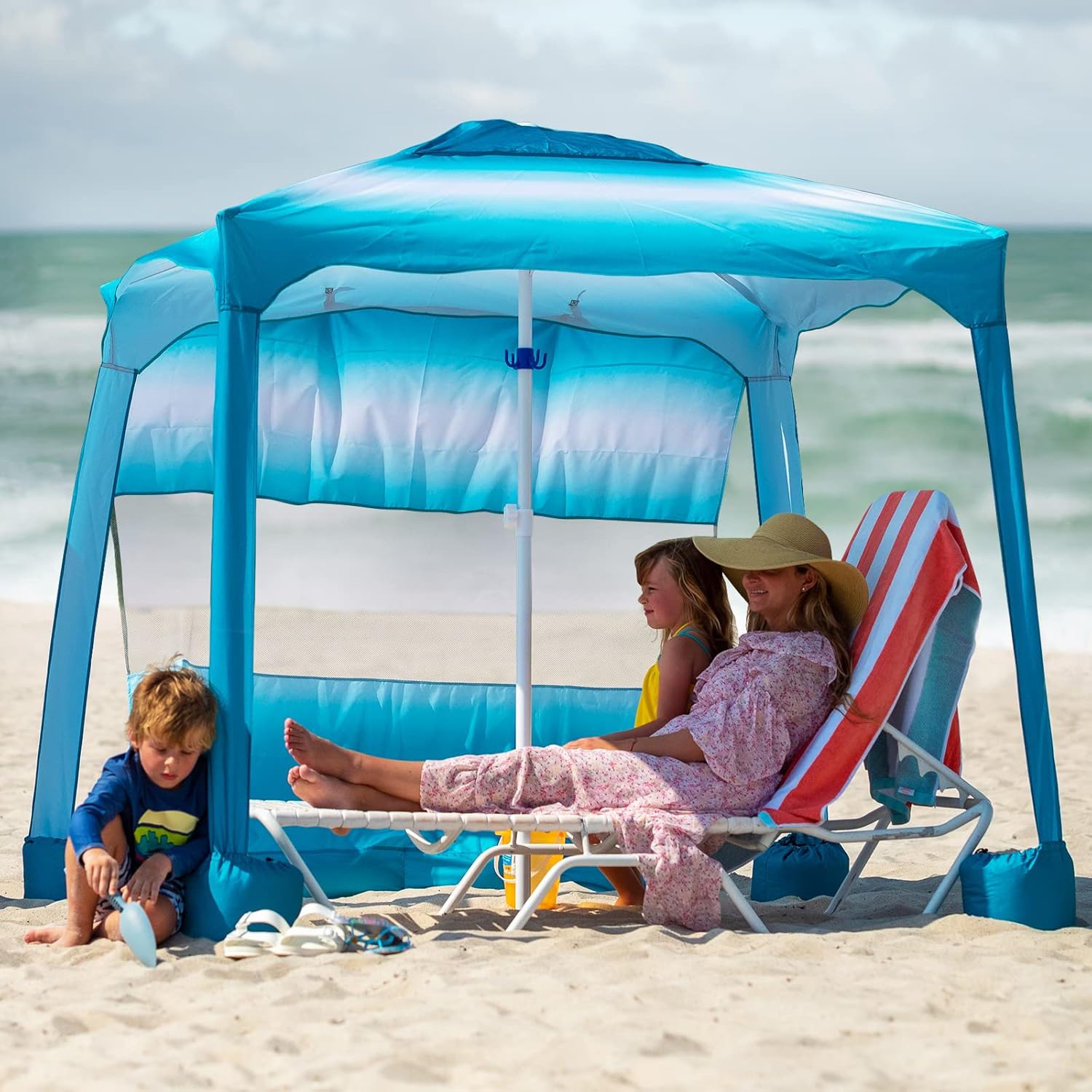 🔥HOT SALE NOW!!!💝Today Only $27!!!✨Beach Canopy Shade Tent Shelter