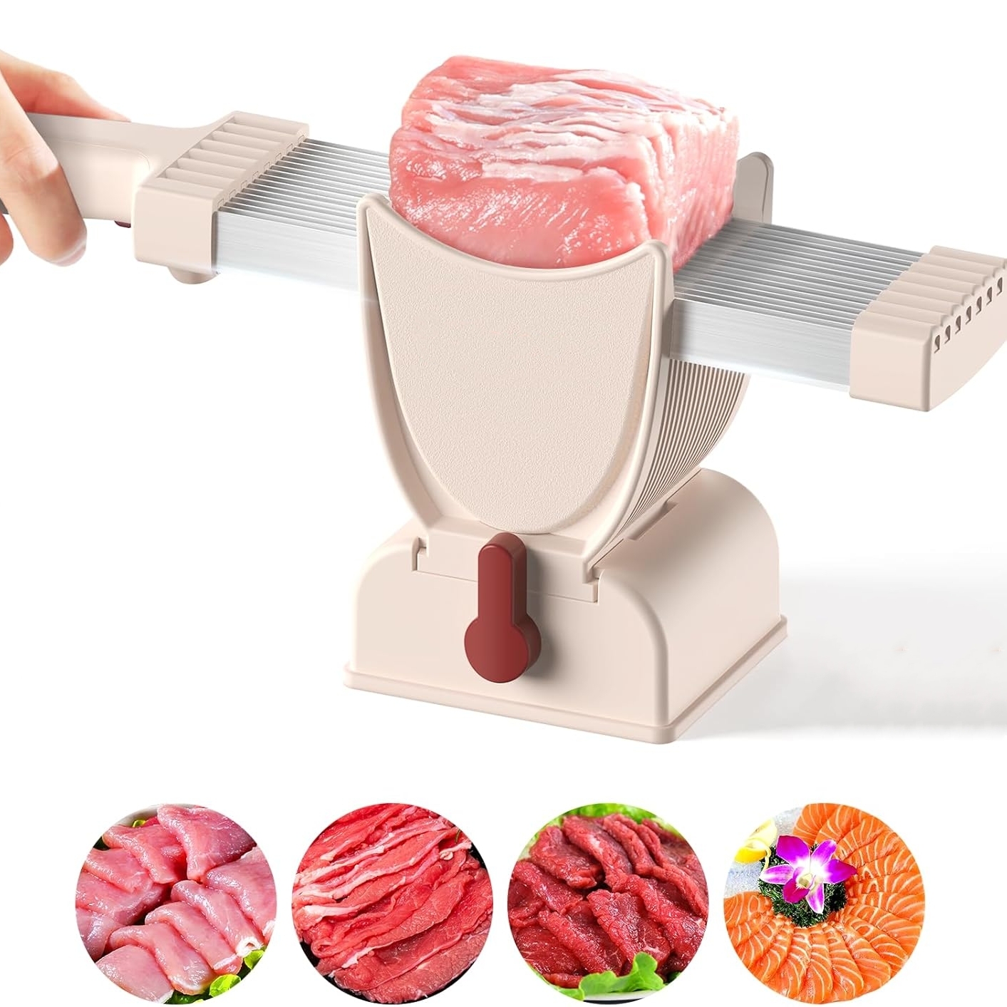 🥩17-In-1 Stainless Steel Meat Cleaver, Adjustable Thickness 2 Or 4 mm