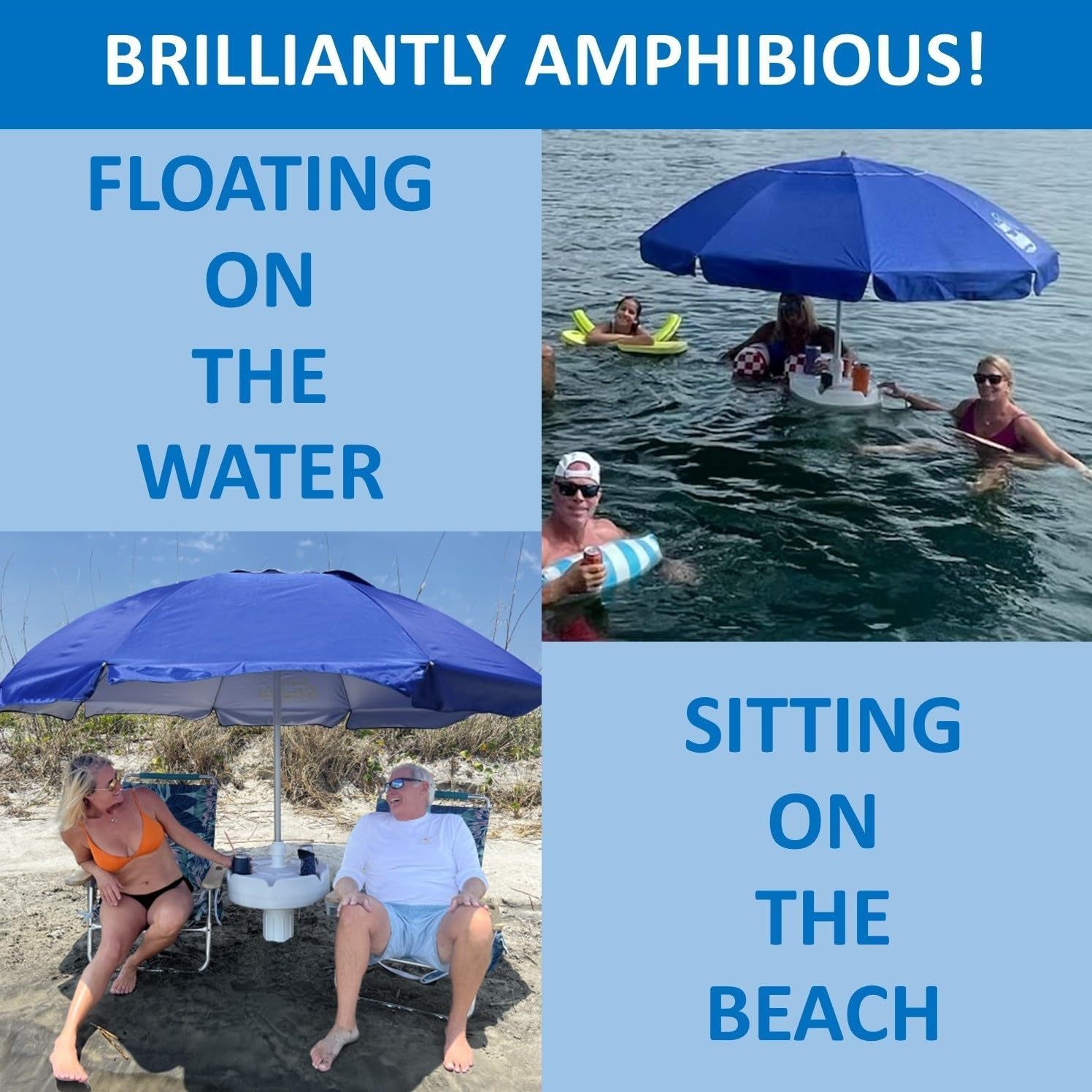 💝Summer Hot Sale ONLY $28!!!🏖️Floating Pool Umbrella