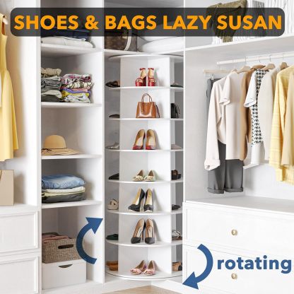 🔥Soon to be sold out!!💝Buy 2 Get 2 Free✨Rotating Shoe Rack Tower