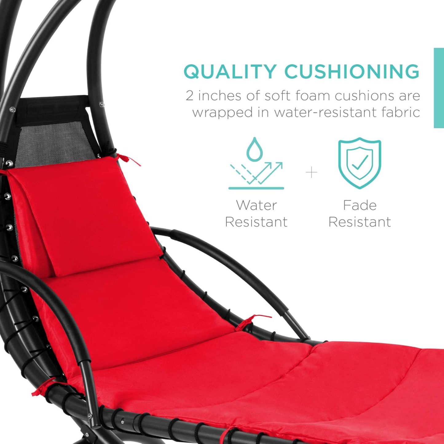 🔥HOT SALE NOW!!!💝Buy 2 Get 2 Free ✨Outdoor Hanging Curved Steel Chaise Lounge Chair