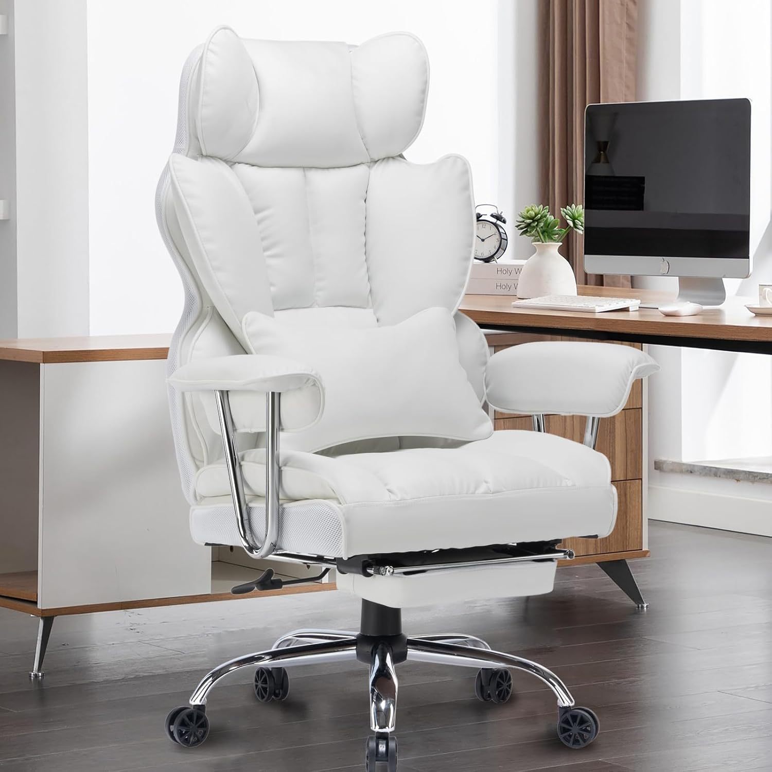 🔥Soon to be sold out!!💝PU Leather Desk Office Computer Chair