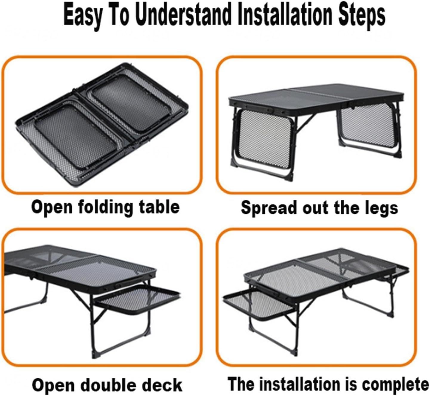 💝𝗧𝗼𝗱𝗮𝘆'𝘀 𝗦𝗽𝗲𝗰𝗶𝗮𝗹𝘀💝Buy 2 Get 2 Free✨Outdoor Folding Picnic Grill Camping Table