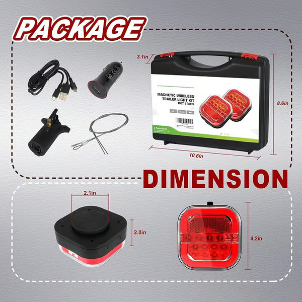 💝𝗧𝗼𝗱𝗮𝘆'𝘀 𝗦𝗽𝗲𝗰𝗶𝗮𝗹𝘀💝Buy 2 Get 2 Free⚡Wireless Trailer Lights