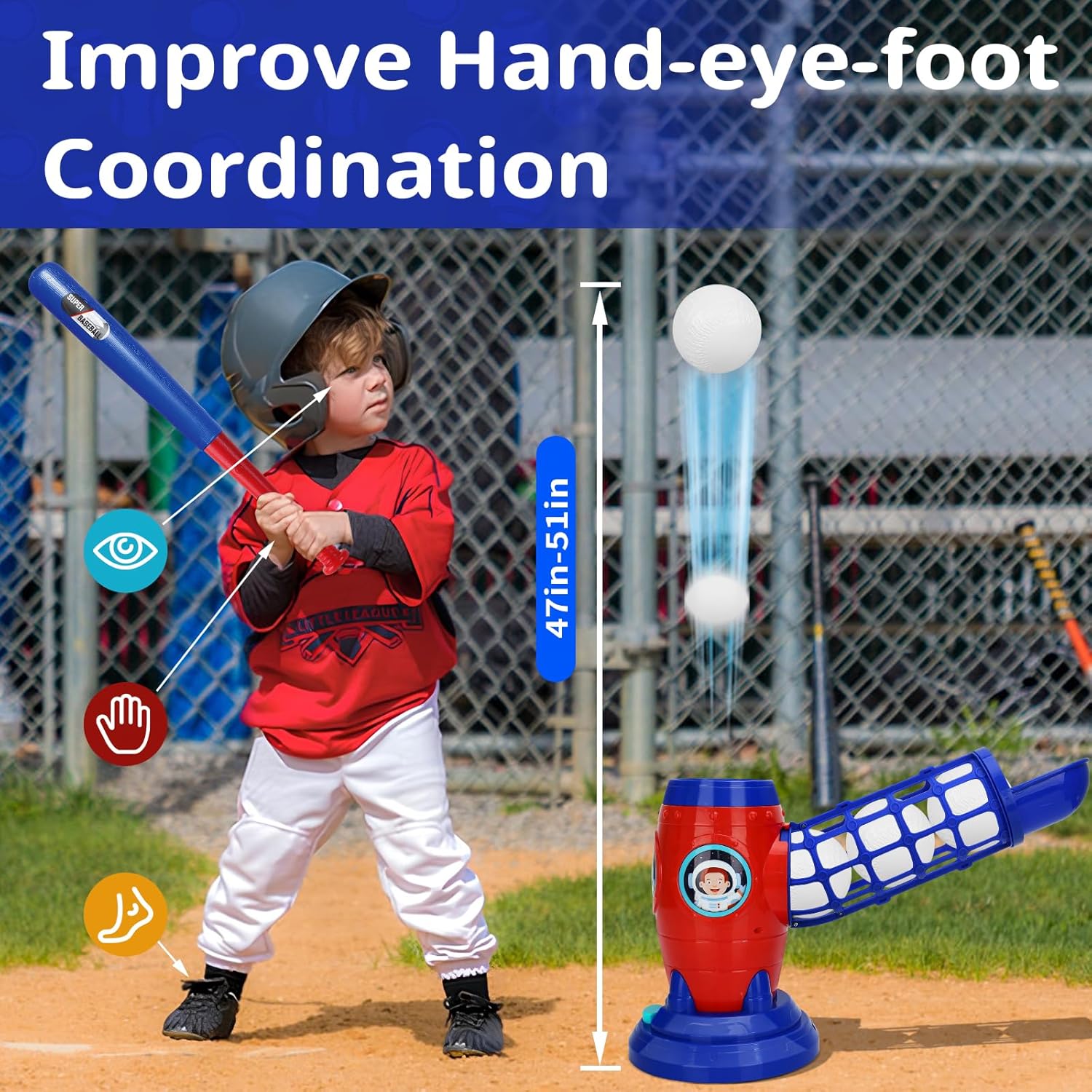 🔥Soon to Be Sold Out!!💝Buy 2 Get 2 Free💥Fun Outdoor Sports Toys: Youth Baseball Training Set