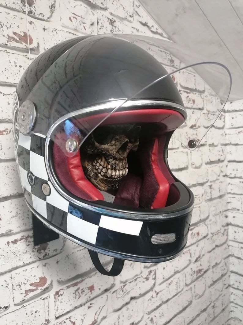 🏴‍☠️Motorcycle Helmet and Jacket Skull Holder
