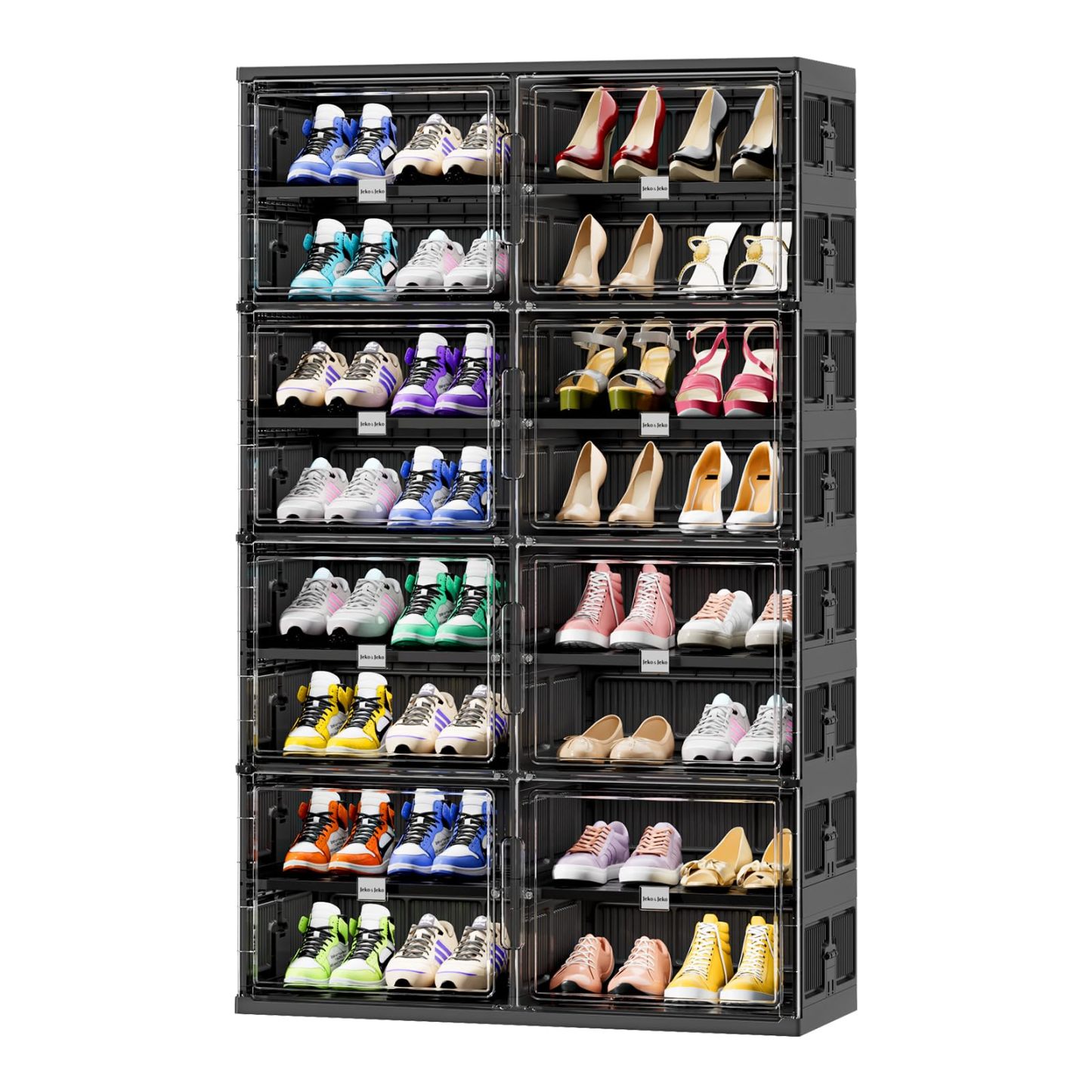 Foldable Shoe Rack Shoe Box for Closet Entryway