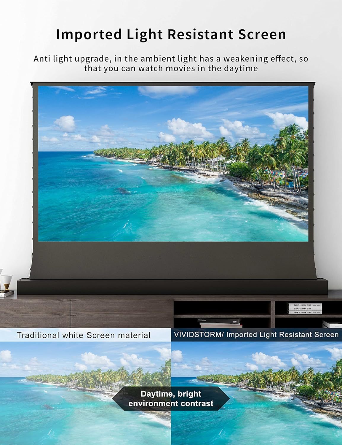 💗OMG! Huge discounts are coming!🍿Motorized Floor-Rising Projection Screen🚀