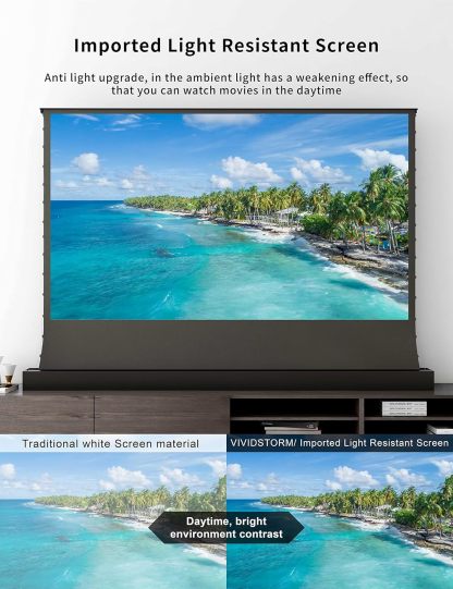 💗OMG! Huge discounts are coming!🍿Motorized Floor-Rising Projection Screen🚀