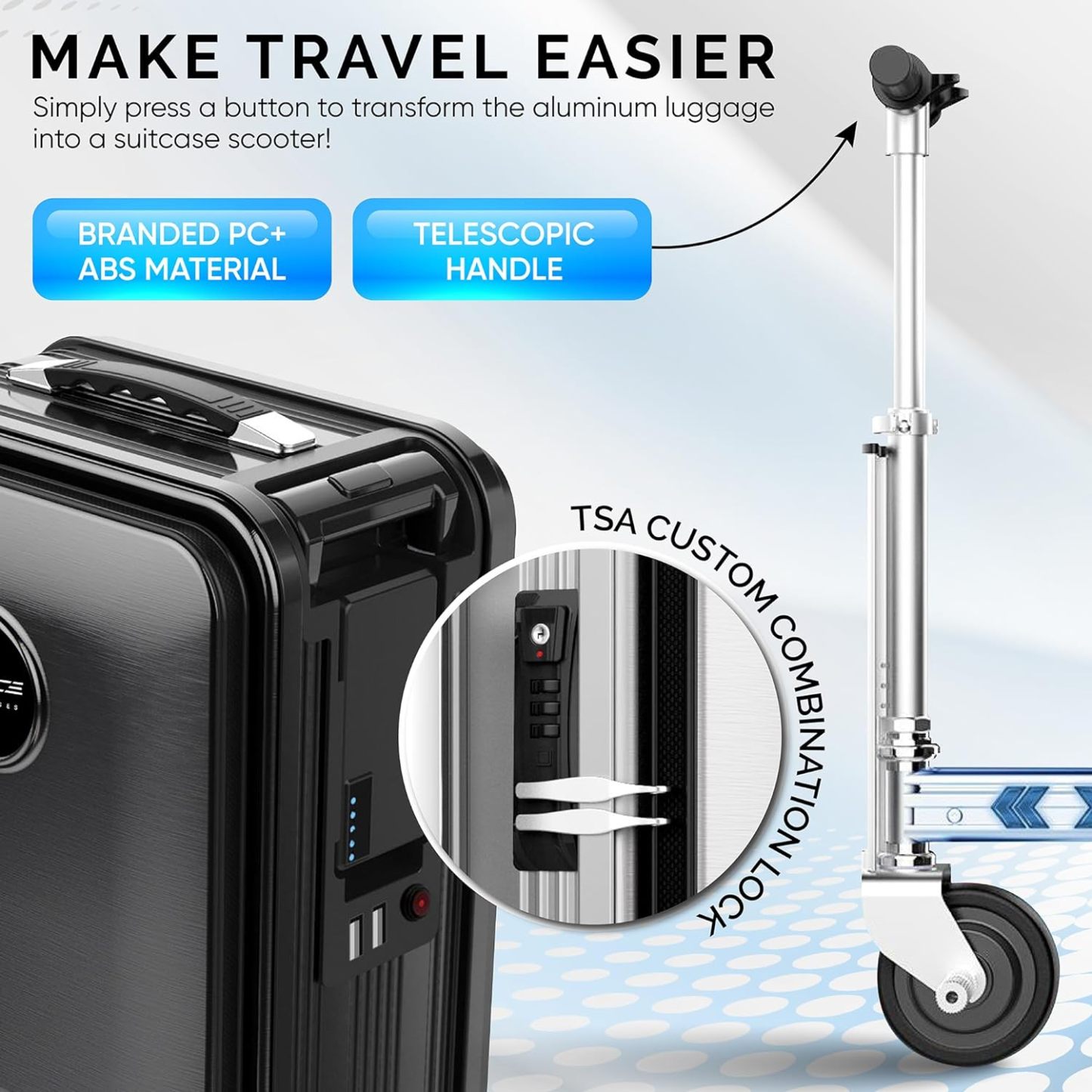 🔥HOT SALE NOW!!!💝Buy 2 Get 2 Free ✨Smart Rideable Suitcase