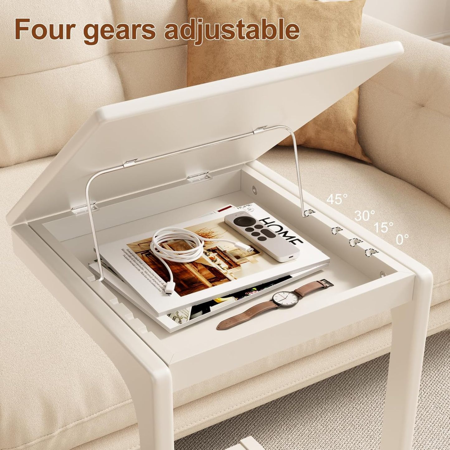 💝𝗧𝗼𝗱𝗮𝘆'𝘀 𝗦𝗽𝗲𝗰𝗶𝗮𝗹𝘀💝Buy 2 Get 2 Free✨Wooden C-Shaped End Table