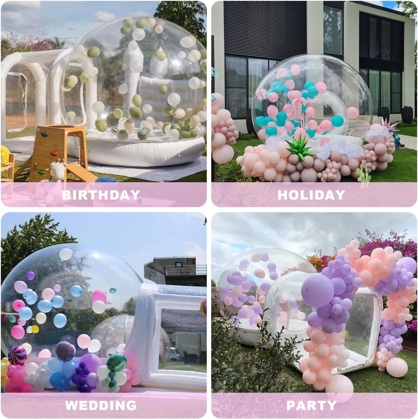 💝𝗧𝗼𝗱𝗮𝘆'𝘀 𝗦𝗽𝗲𝗰𝗶𝗮𝗹𝘀🎈Upgraded 10ft Inflatable Bubble House