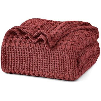 💝𝗧𝗼𝗱𝗮𝘆'𝘀 𝗦𝗽𝗲𝗰𝗶𝗮𝗹𝘀💝Buy 2 Get 2 Free✨PHF 100% Cotton Waffle Blanket