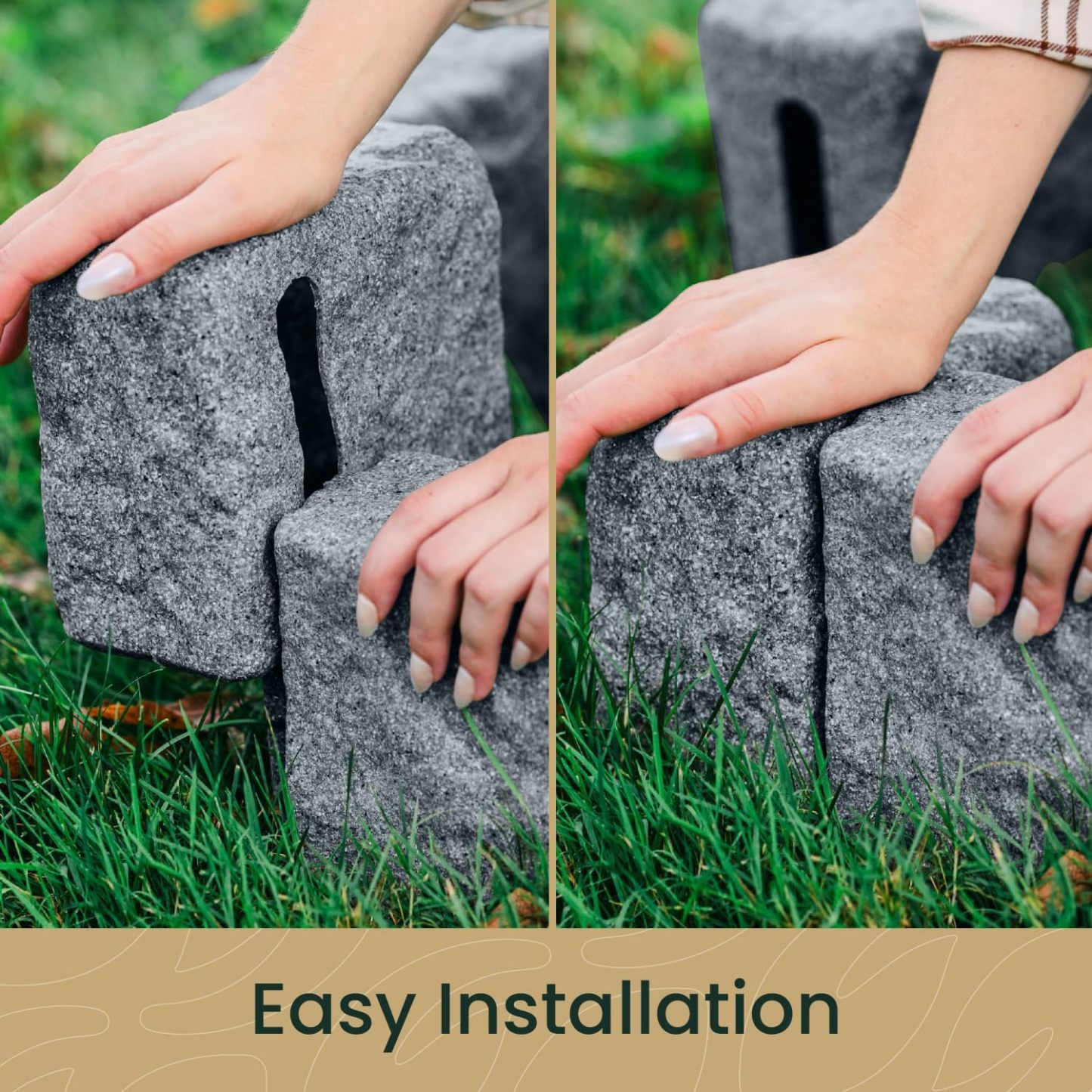 💝𝗧𝗼𝗱𝗮𝘆'𝘀 𝗦𝗽𝗲𝗰𝗶𝗮𝗹𝘀💝Buy 2 Get 2 Free🏠Faux Stone Blocks for Lawn Garden Edging