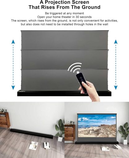 💗OMG! Huge discounts are coming!🍿Motorized Floor-Rising Projection Screen🚀