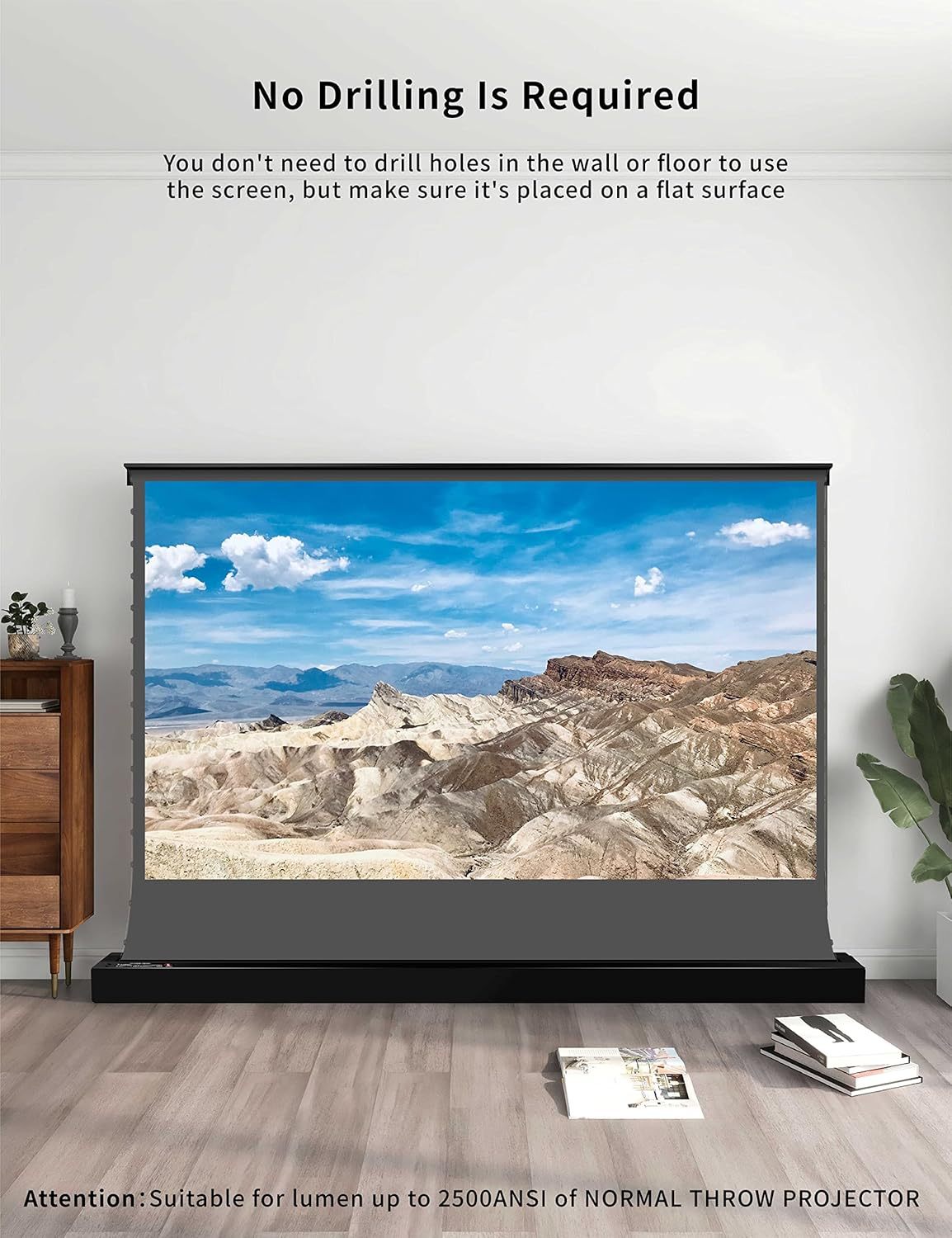 💗OMG! Huge discounts are coming!🍿Motorized Floor-Rising Projection Screen🚀