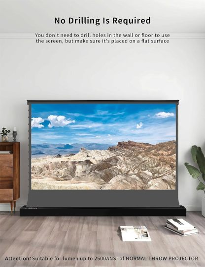 💗OMG! Huge discounts are coming!🍿Motorized Floor-Rising Projection Screen🚀