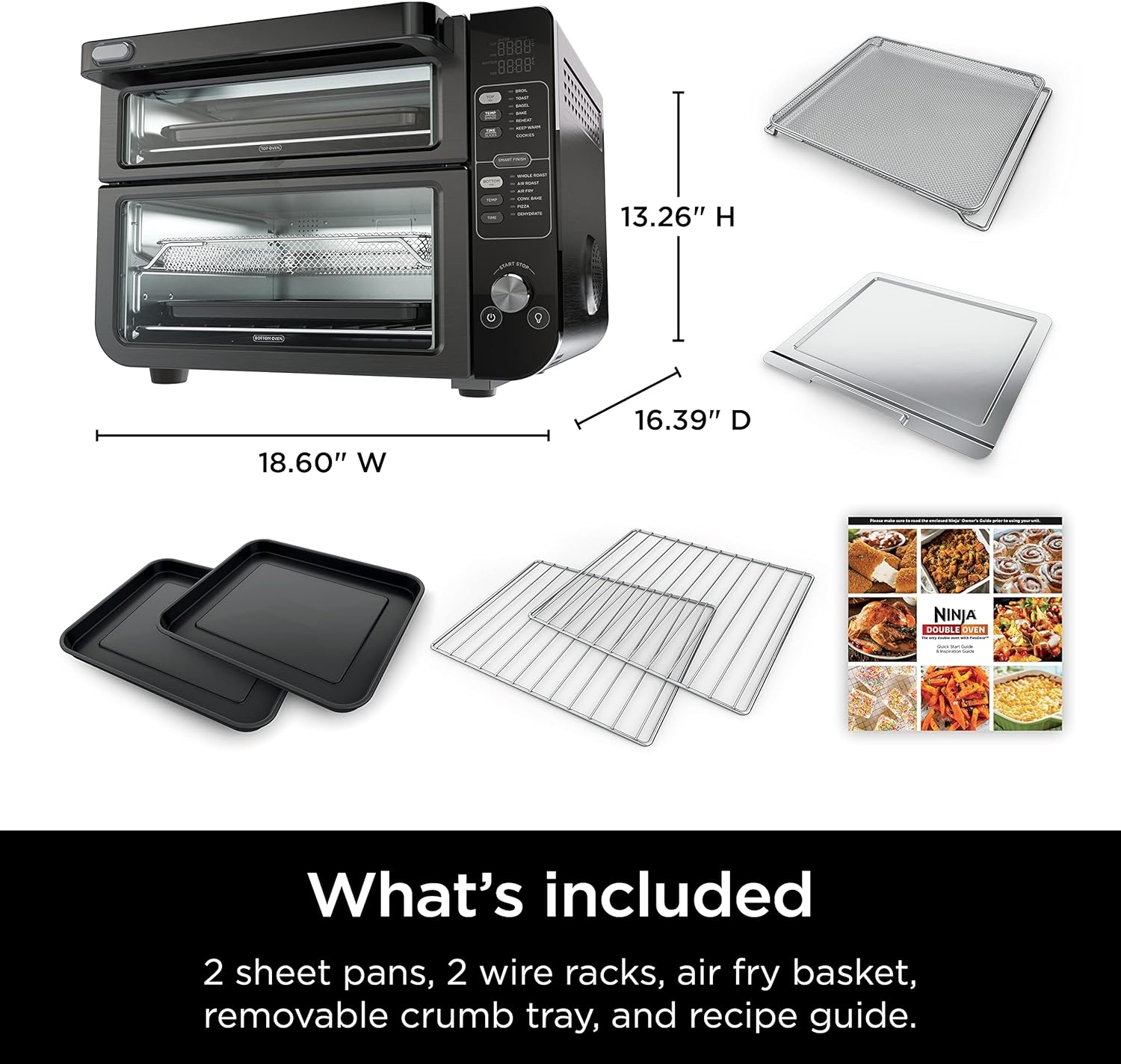 💥Last Day Clearance Sale! 💥Woodfire 8-in-1 Outdoor Oven & Smoker with Pizza Peel & Cover
