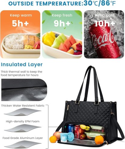 ⏳Mother's Day Hot Sale💝2 in 1 Tote Bag Lunch Bag Combo💝